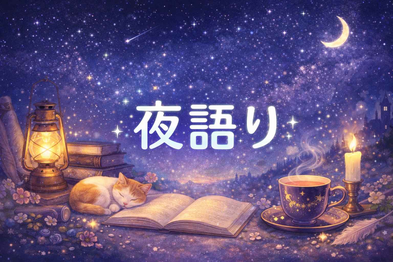 夜語りのバナー画像(詩の世界)