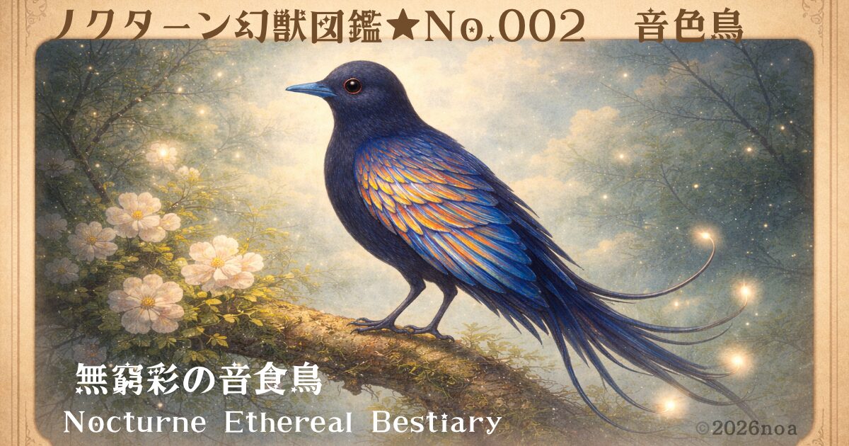 ノクターン幻獣図鑑 No.２　音色鳥タイトル