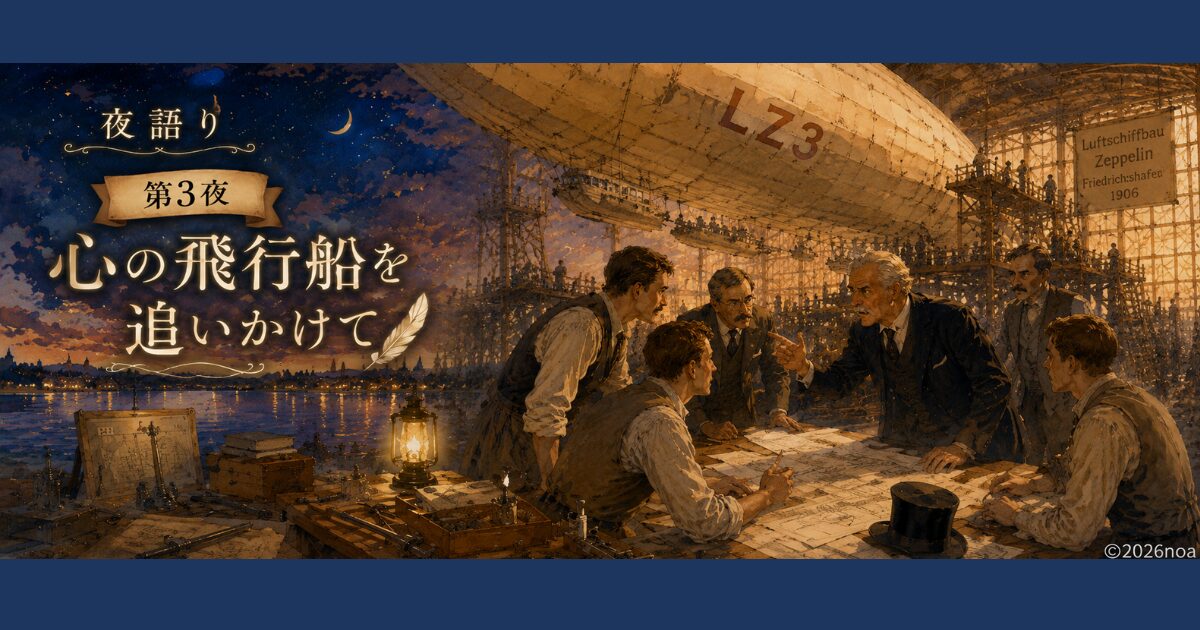 夜語り第３夜　心の飛行船を追いかけて　タイトルアイキャッチ